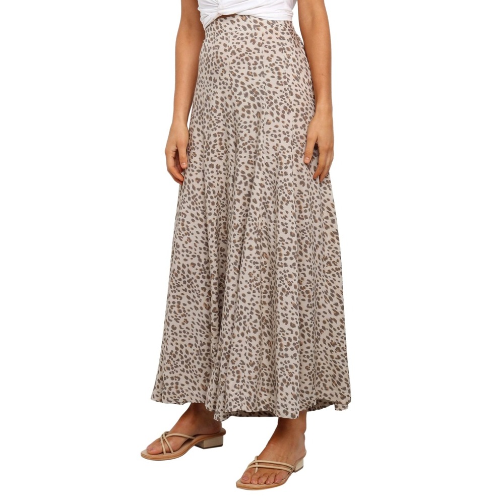 Petal + Pup Selby Pants Leopard Animal Print Tan Women XL Culottes Flowy Boho